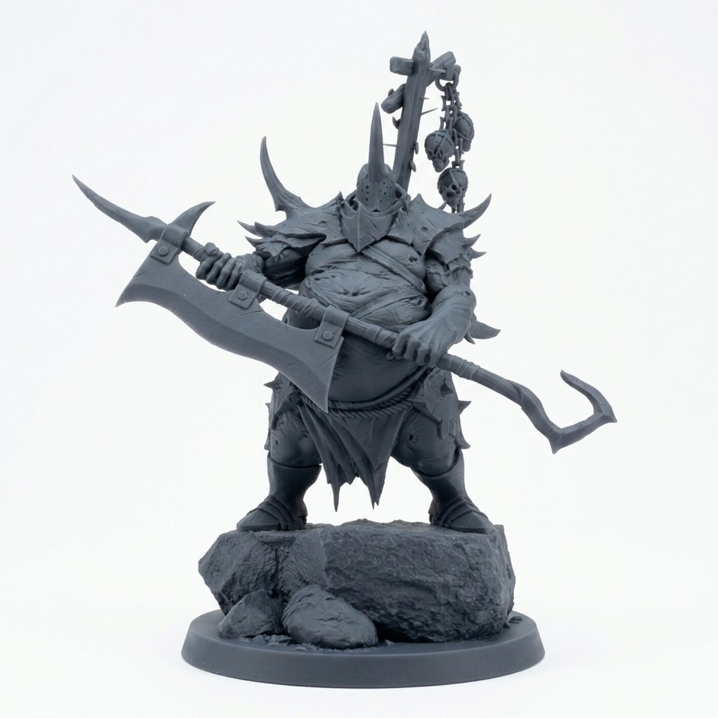 Executioner Commander - Gray Resin 3D Printed Miniature