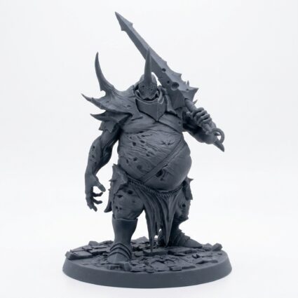 Executioner Sword A - Gray Resin 3D Printed Miniature