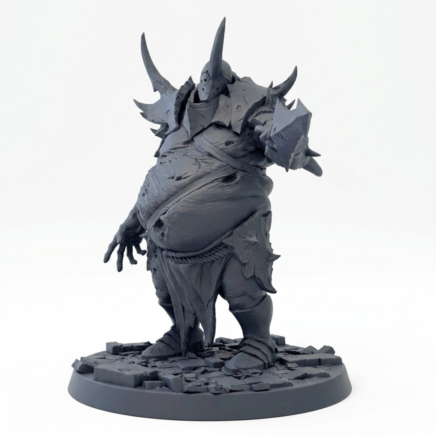 Executioner Sword B - Gray Resin 3D Printed Miniature