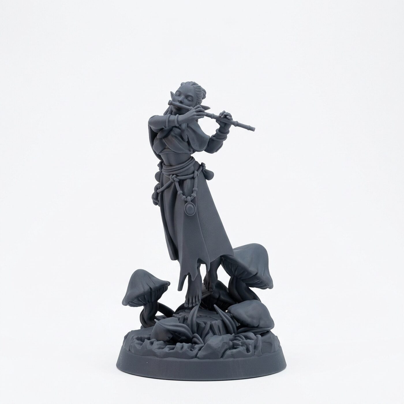 Fae Oracle - Gray Resin 3D Printed Miniature