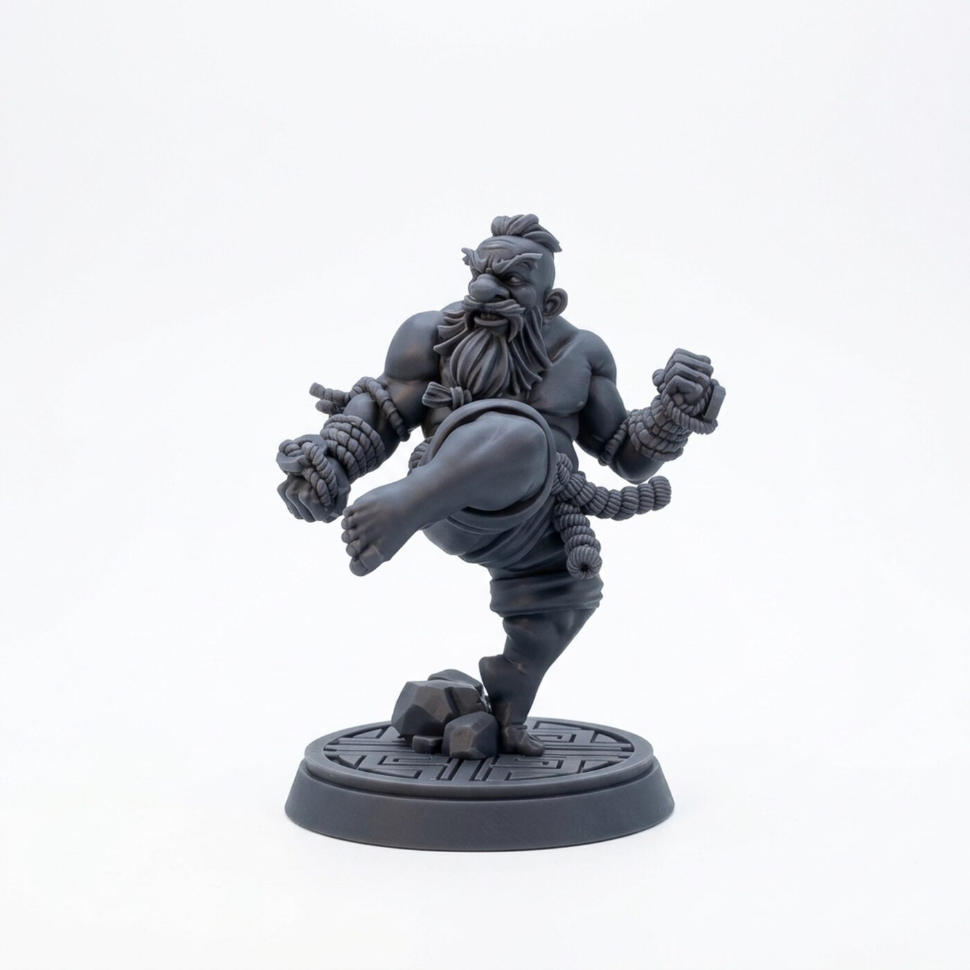 Faldur Ironbrow - Gray Resin 3D Printed Miniature