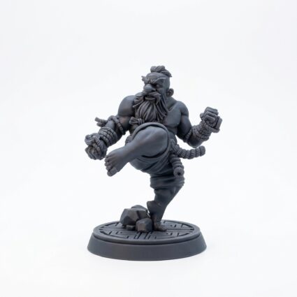 Faldur Ironbrow - Gray Resin 3D Printed Miniature