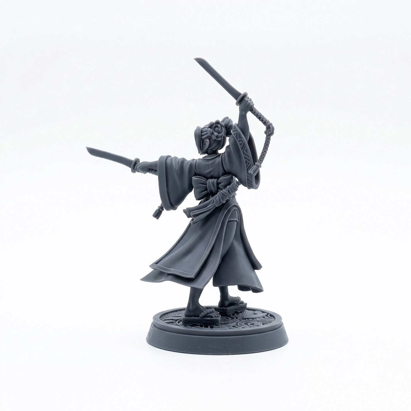 Falya Sabredance - Gray Resin 3D Printed Miniature