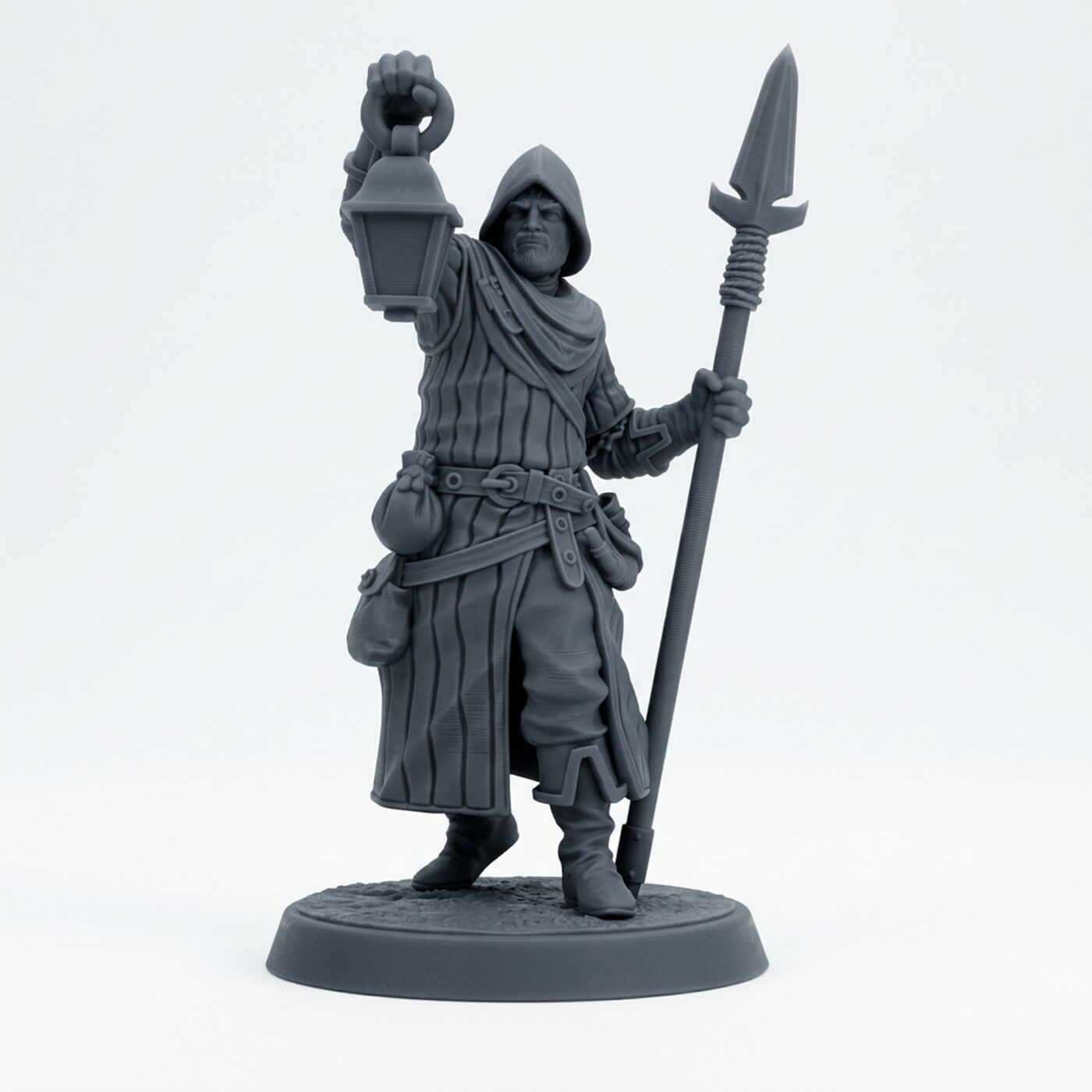 Farlands Militia A - Gray Resin 3D Printed Miniature