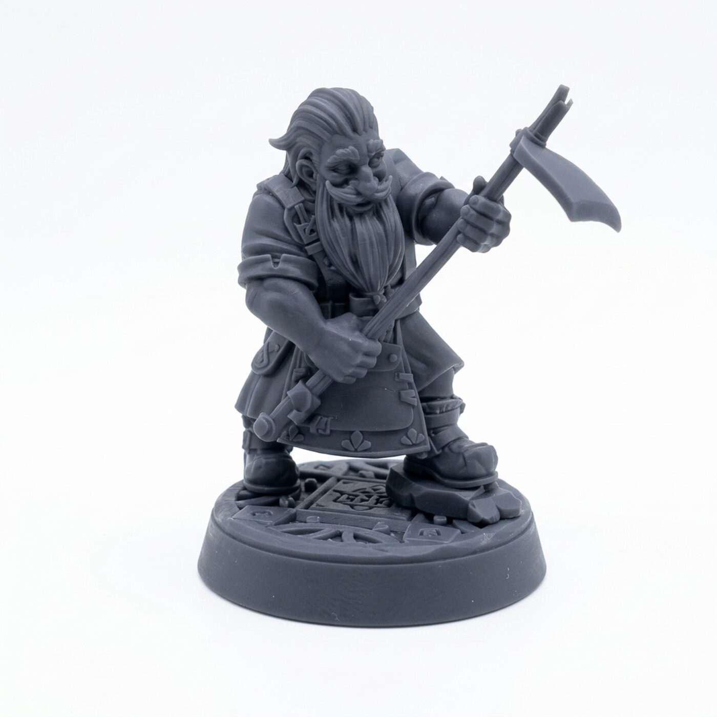 Farmer Agnalin - Gray Resin 3D Printed Miniature