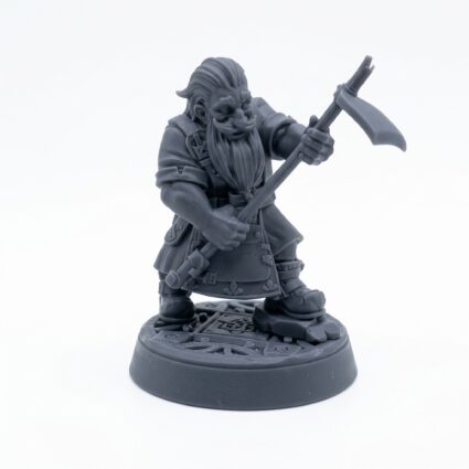 Farmer Agnalin - Gray Resin 3D Printed Miniature