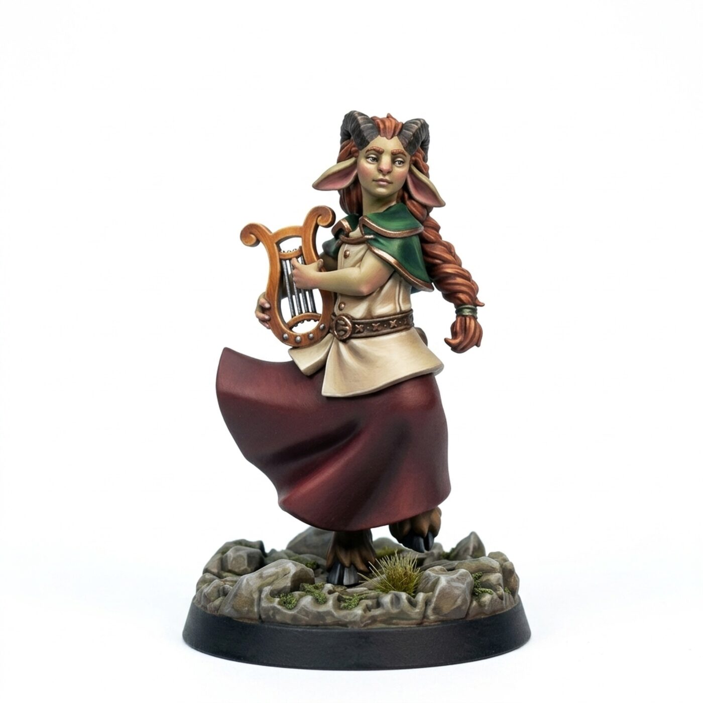Faun Bard - Painted 3D Printed Miniature