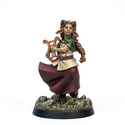 Faun Bard - Painted 3D Printed Miniature
