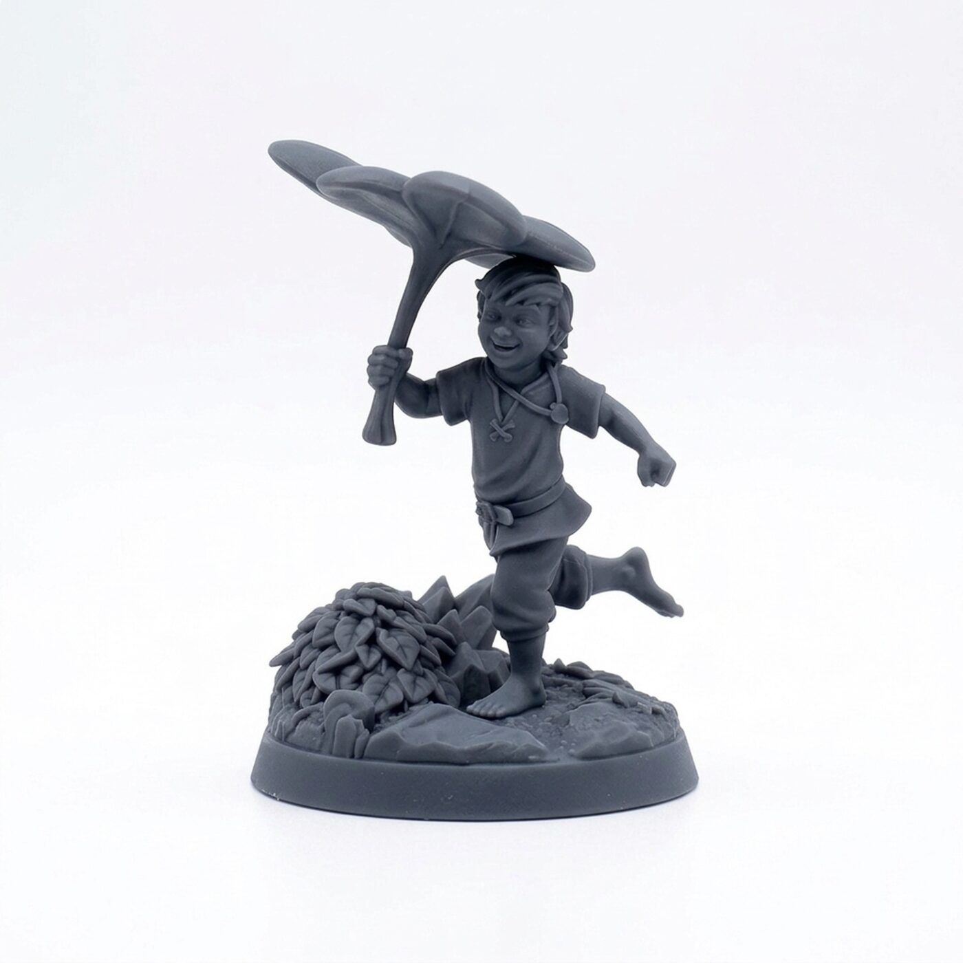 Faun Kid - Gray Resin 3D Printed Miniature
