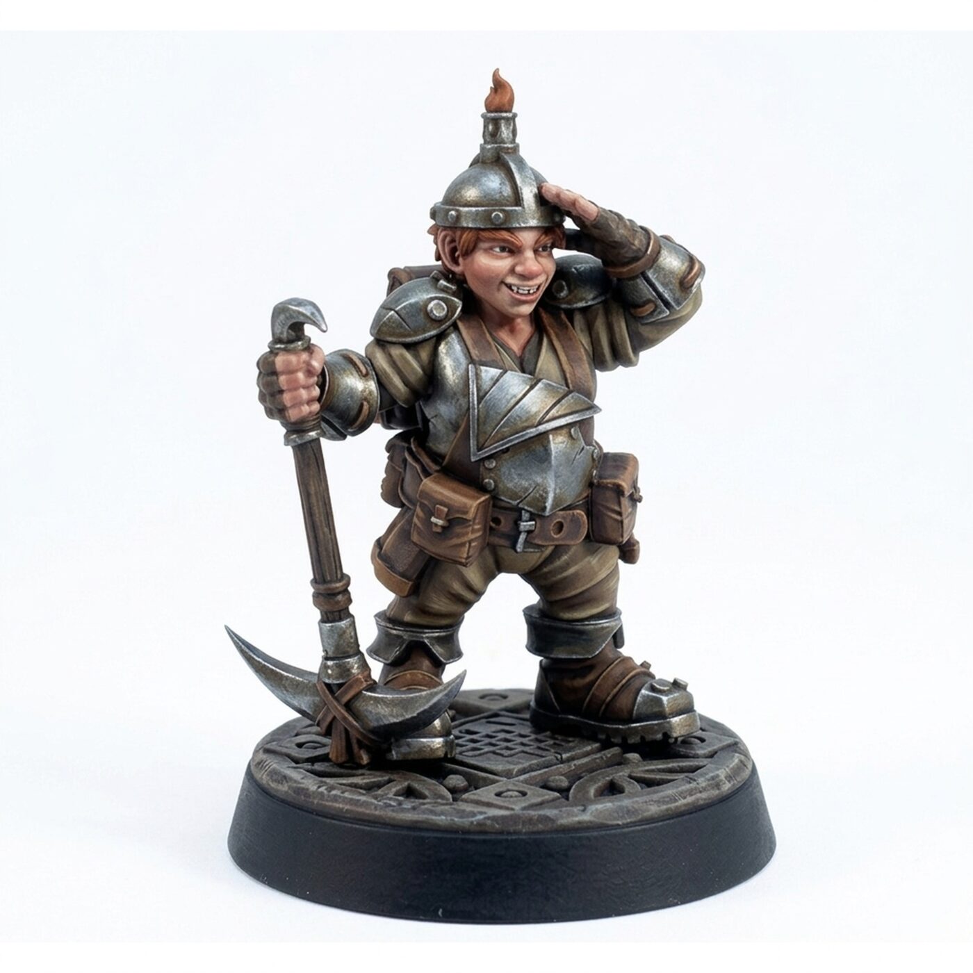 Female Miner Dula - Painted 3D Printed Miniature