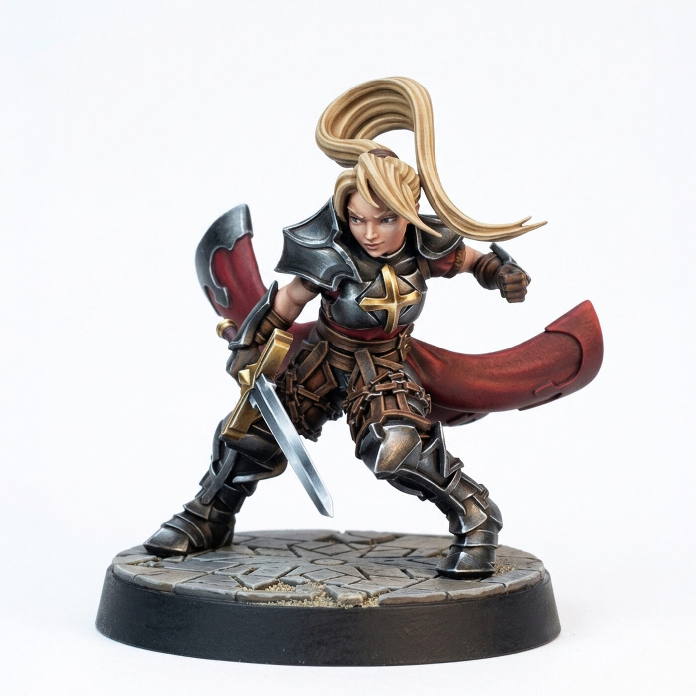Fighter Dodging - Painted 3D Printed Miniature