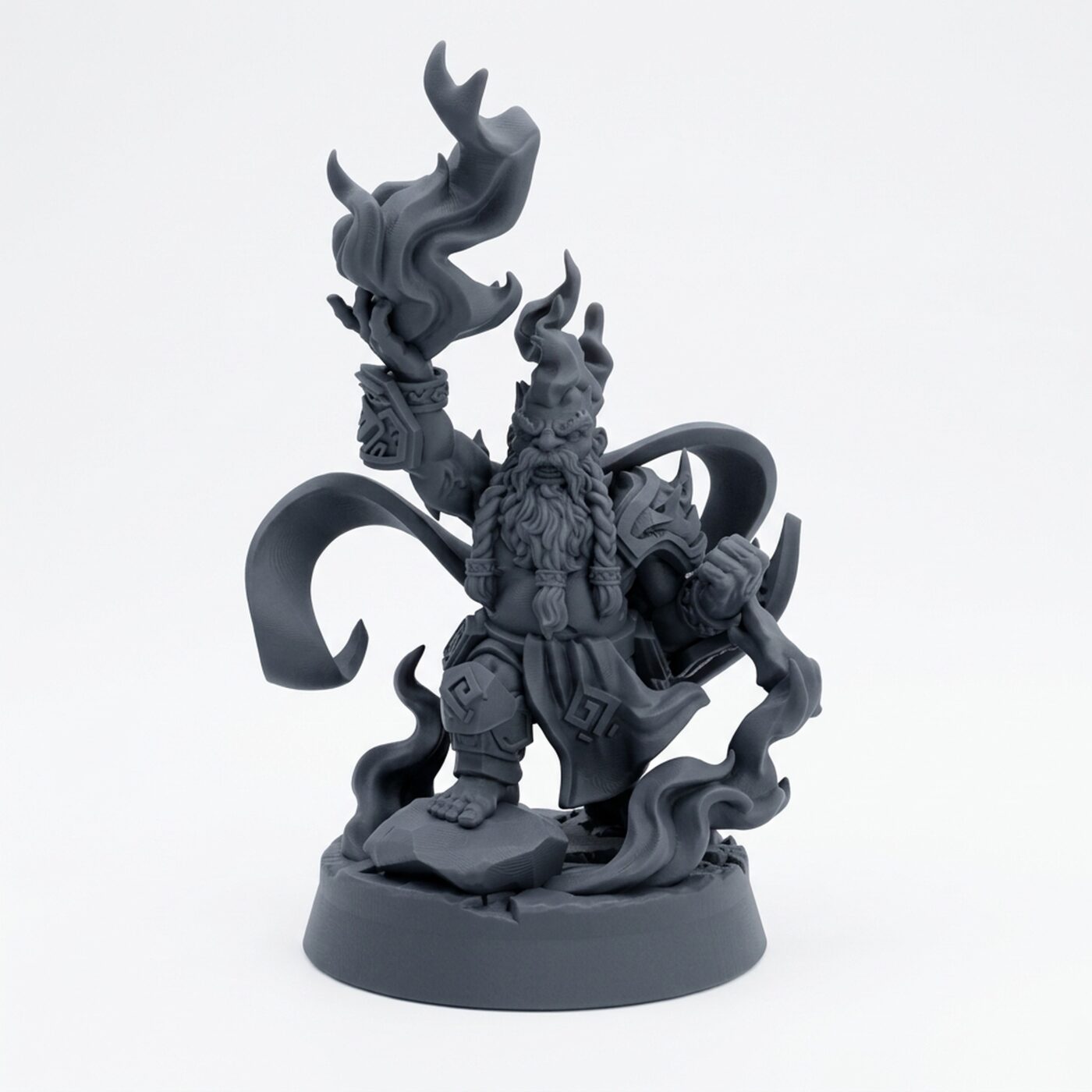 Fire Casters A - Gray Resin 3D Printed Miniature
