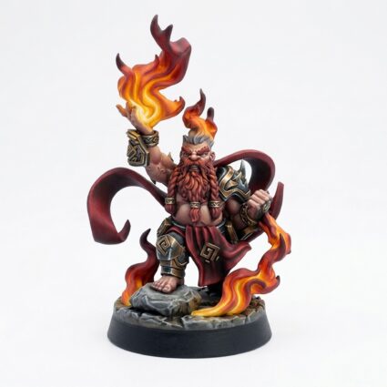 Fire Casters A - Painted 3D Printed Miniature