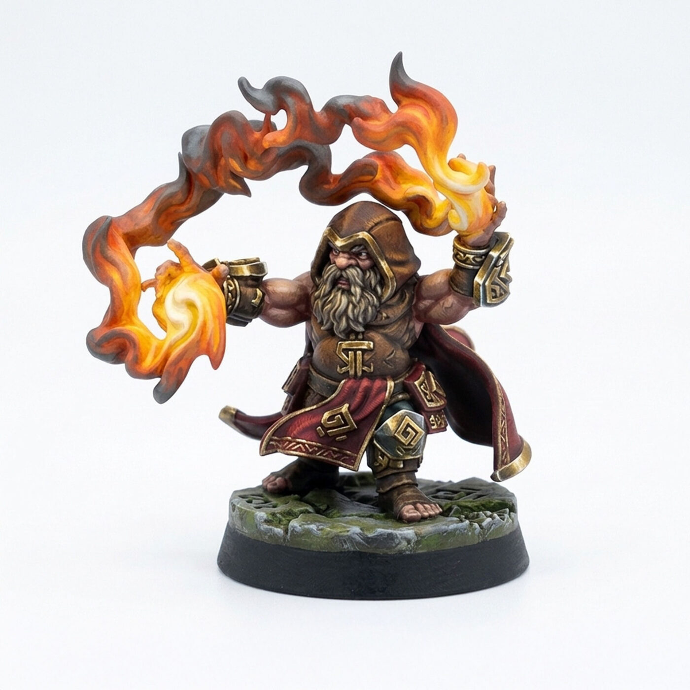 Fire Caster B - Painted 3D Printed Miniature