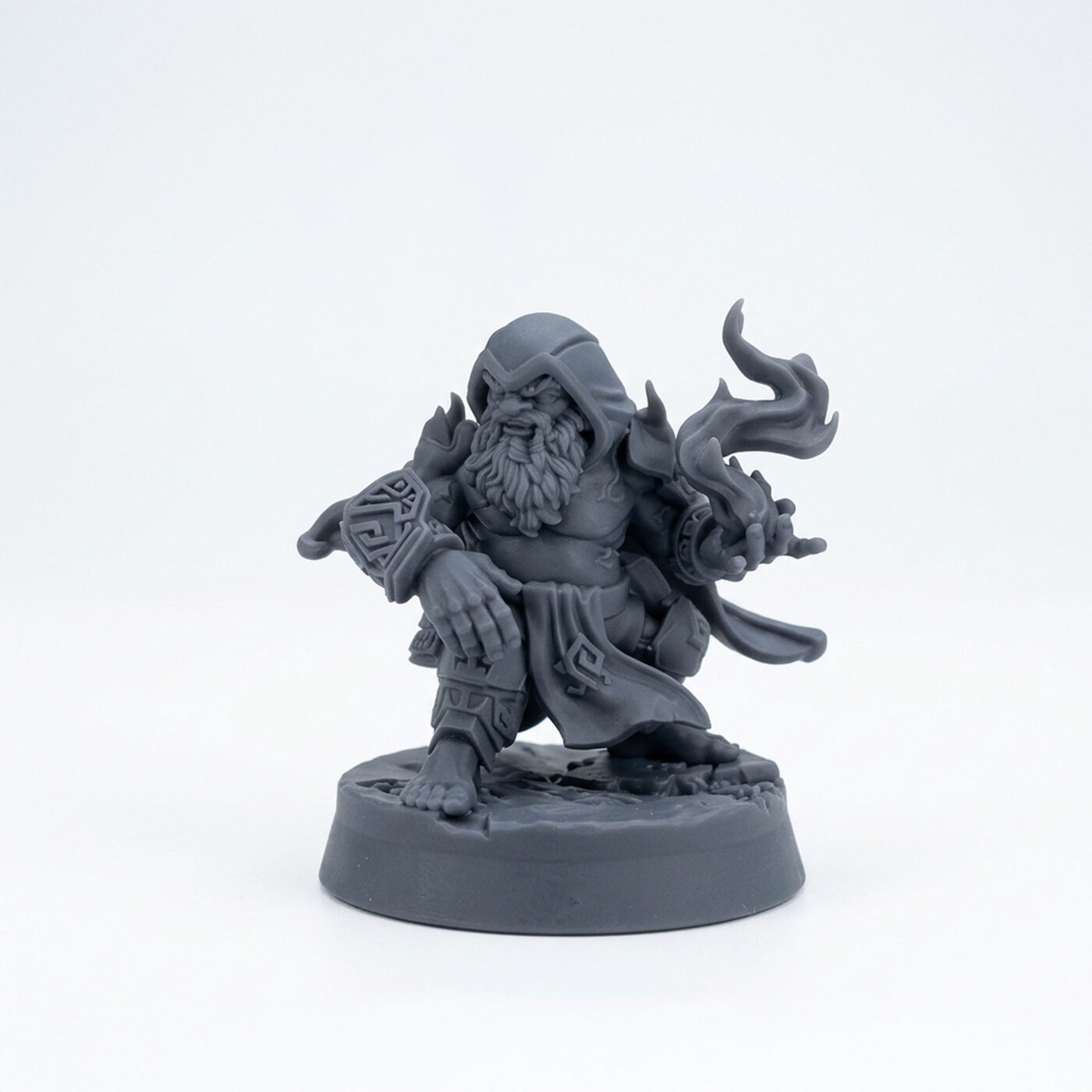Fire Casters C - Gray Resin 3D Printed Miniature