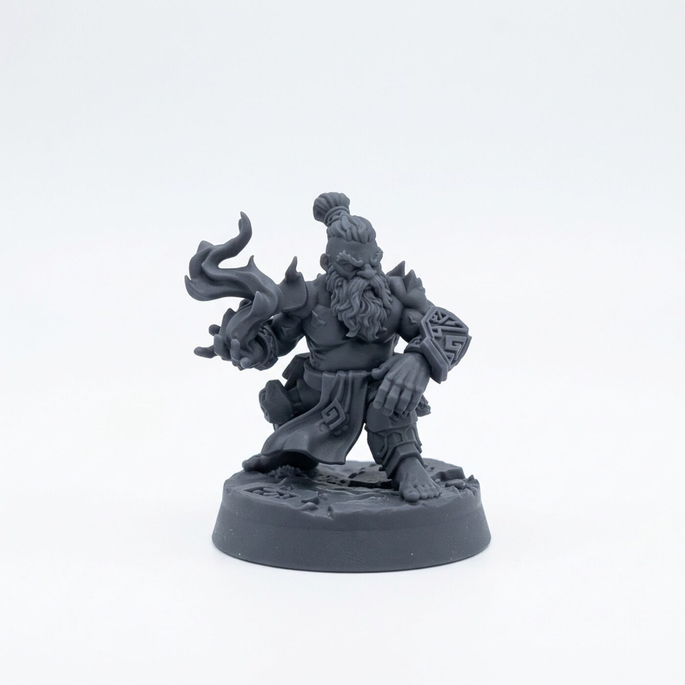 Fire Caster E - Gray Resin 3D Printed Miniature