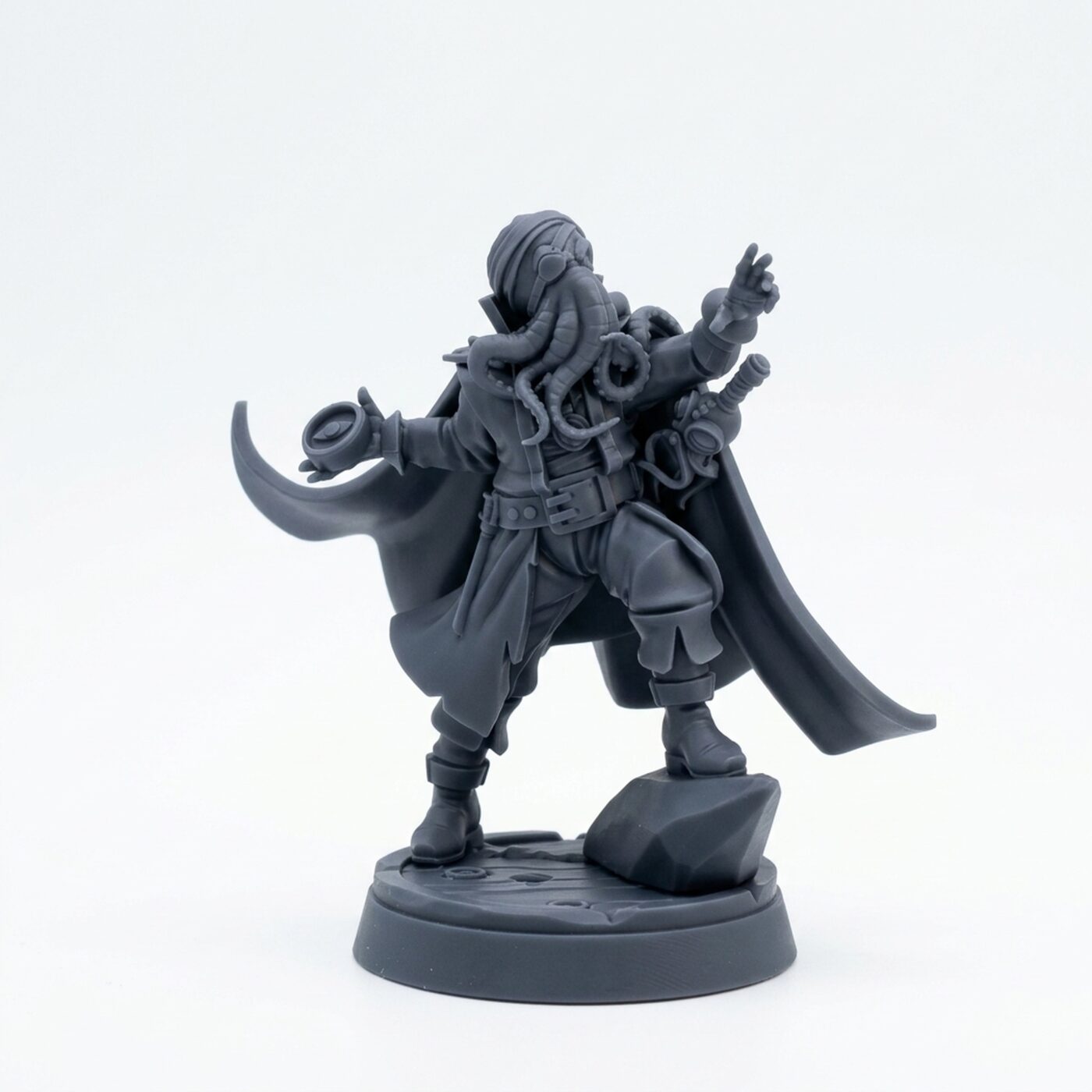 First Officer Mindhost - Gray Resin 3D Printed Miniature