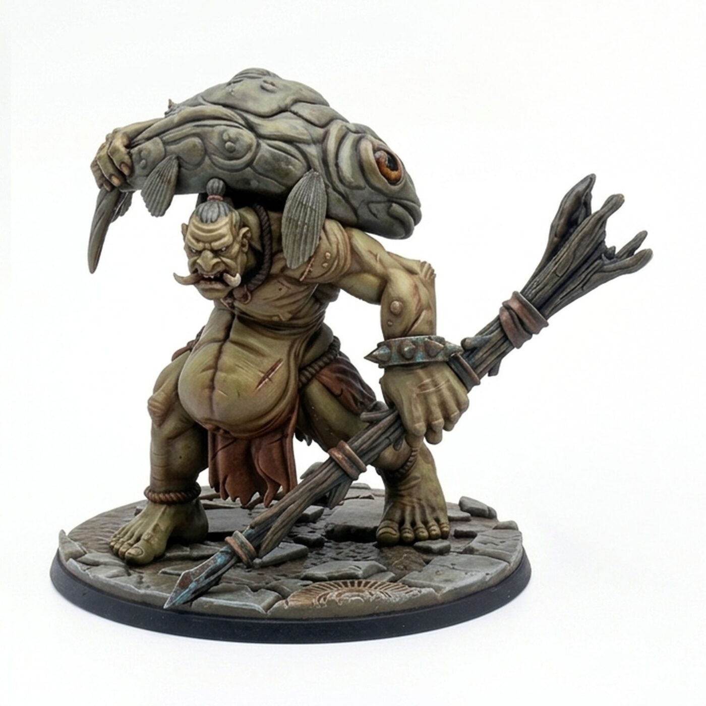 Fisher Troll - Painted 3D Printed Miniature