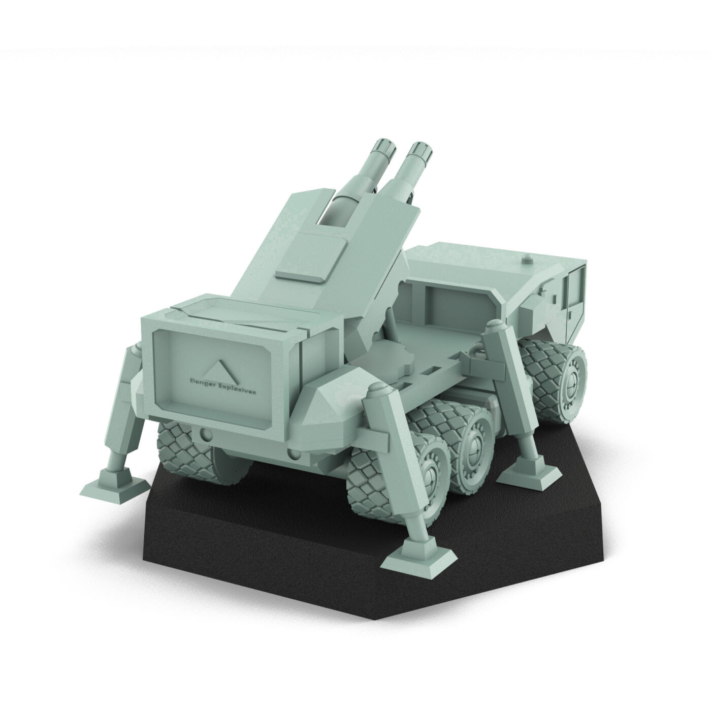 Flat Bed Armed Variant - 3D Printed Miniature