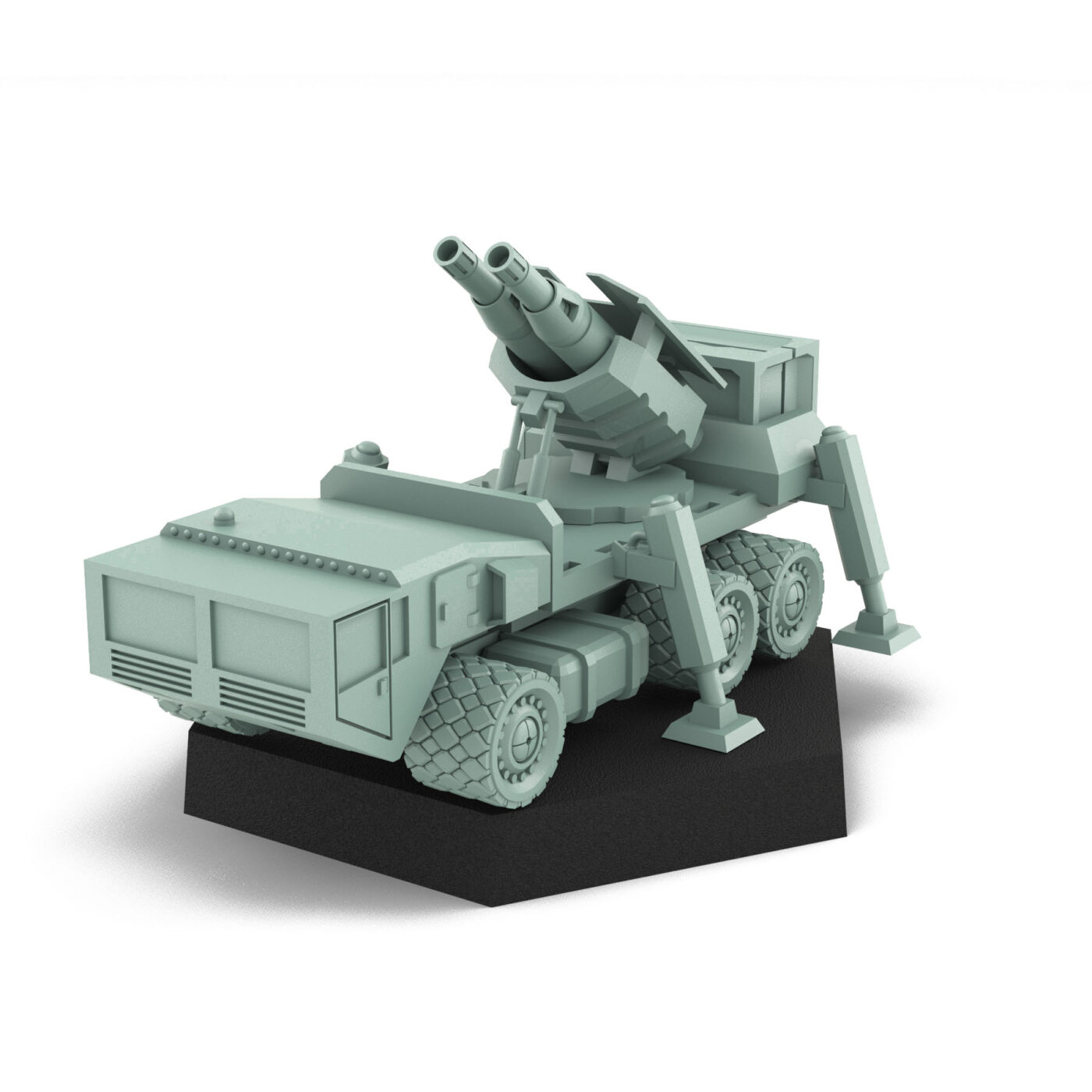 Flat Bed Armed Variant - 3D Printed Miniature 3D Printed Mech Miniature