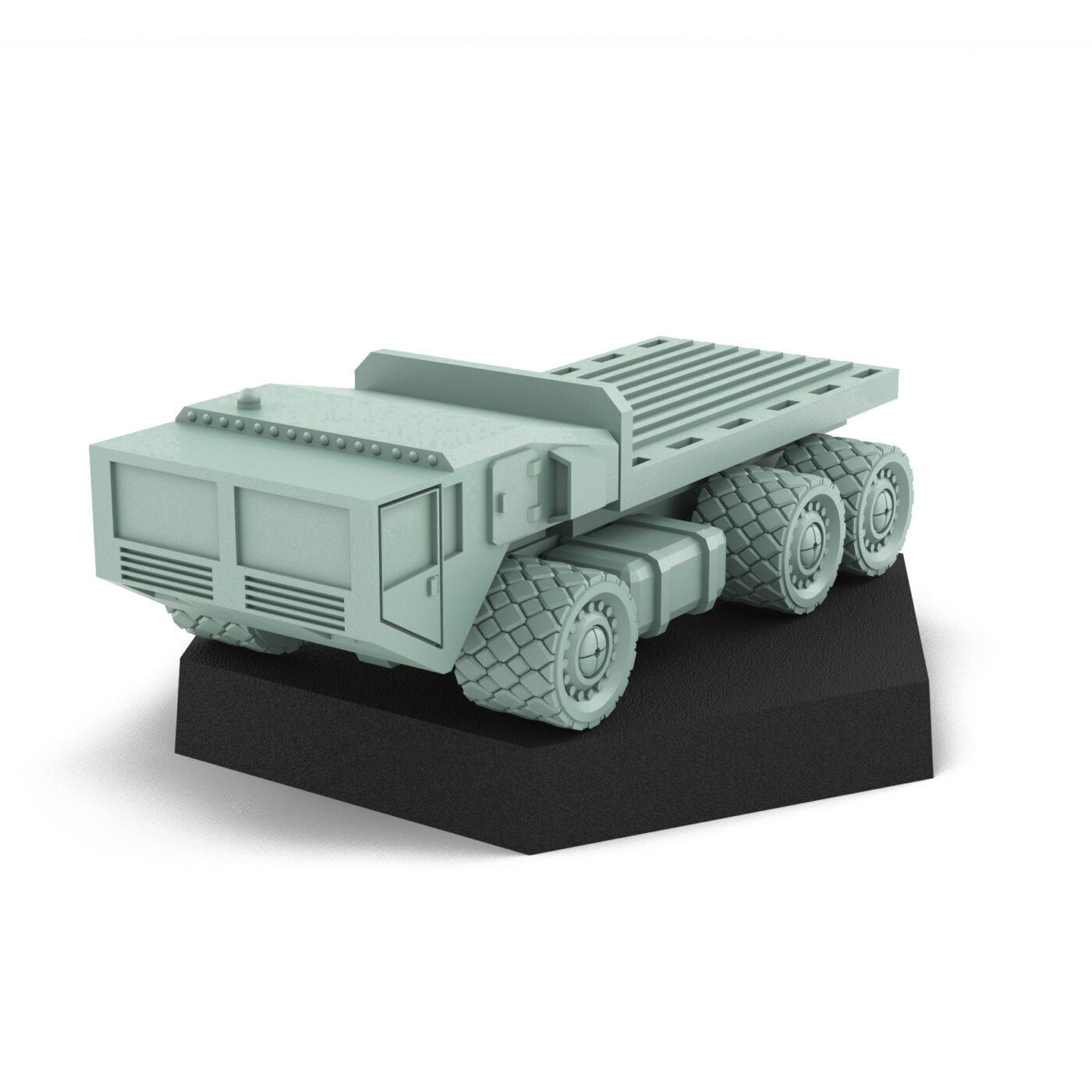 Flat Bed Truck (Sci-Fi Miniature) 3D Printed Mech Miniature