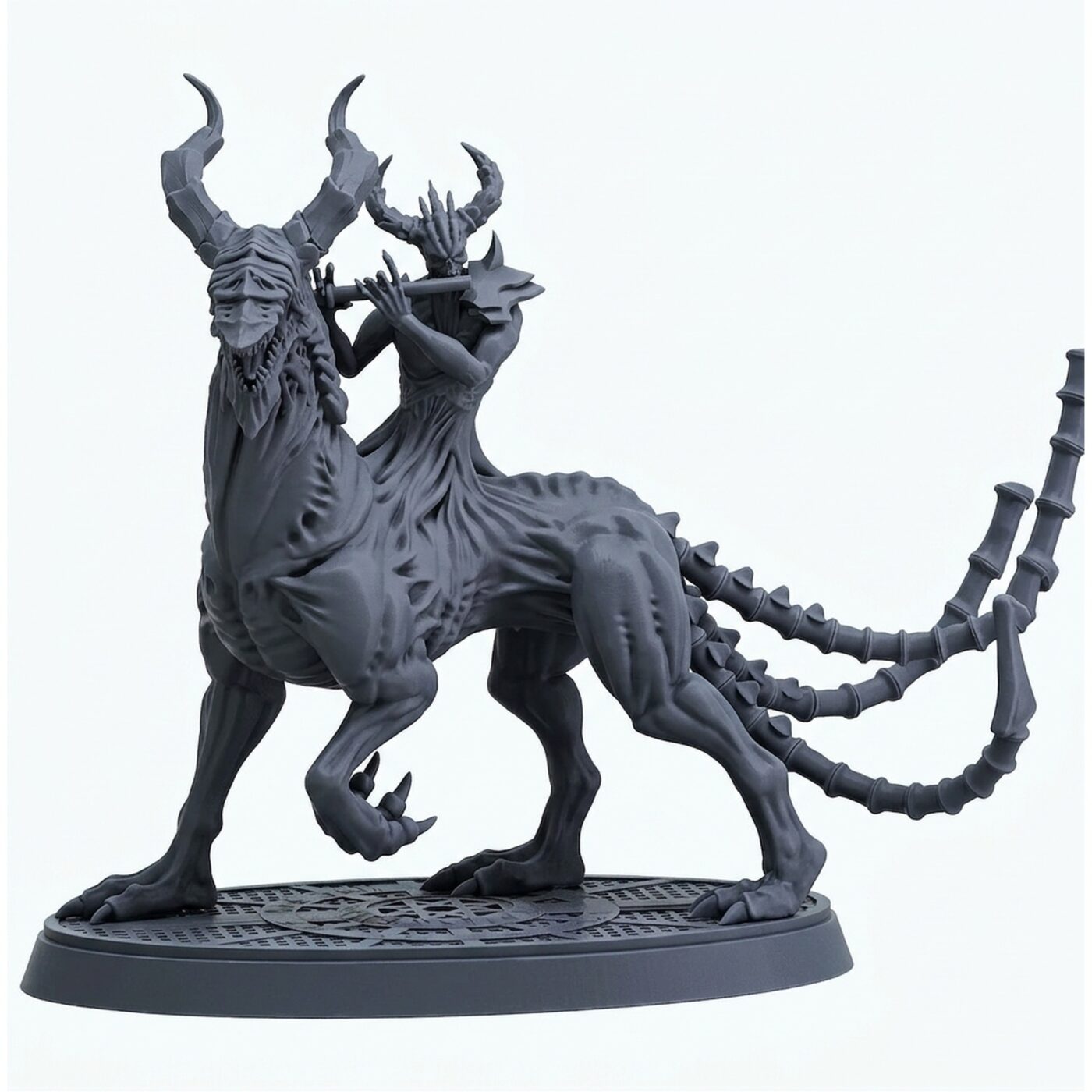 Flute Overseer - Gray Resin 3D Printed Miniature