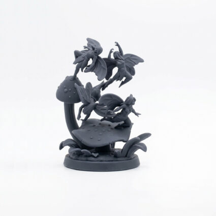 Forest Sprite A - Gray Resin 3D Printed Miniature