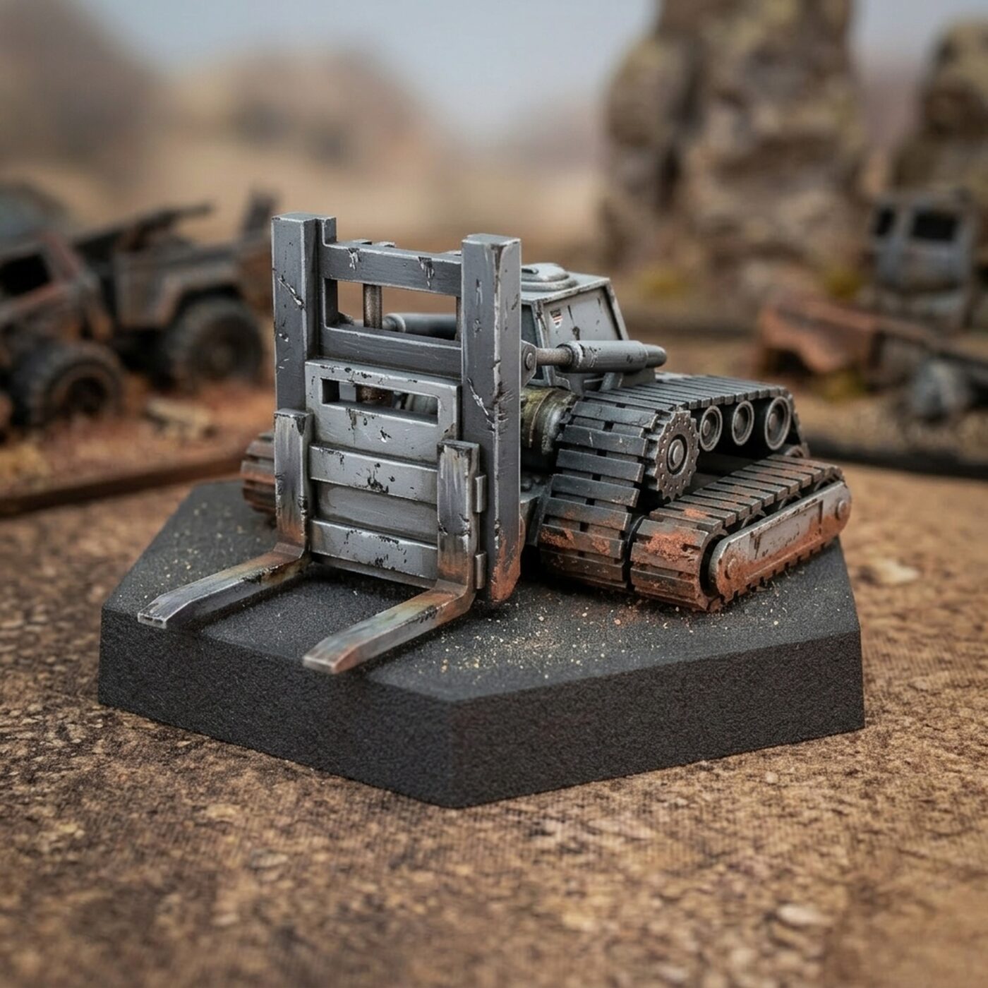Forklift Combat Engineering Mech Miniature Painted Mech Miniature