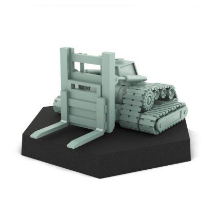 Forklift Combat Engineering Mech Miniature 3D Printed Mech Miniature