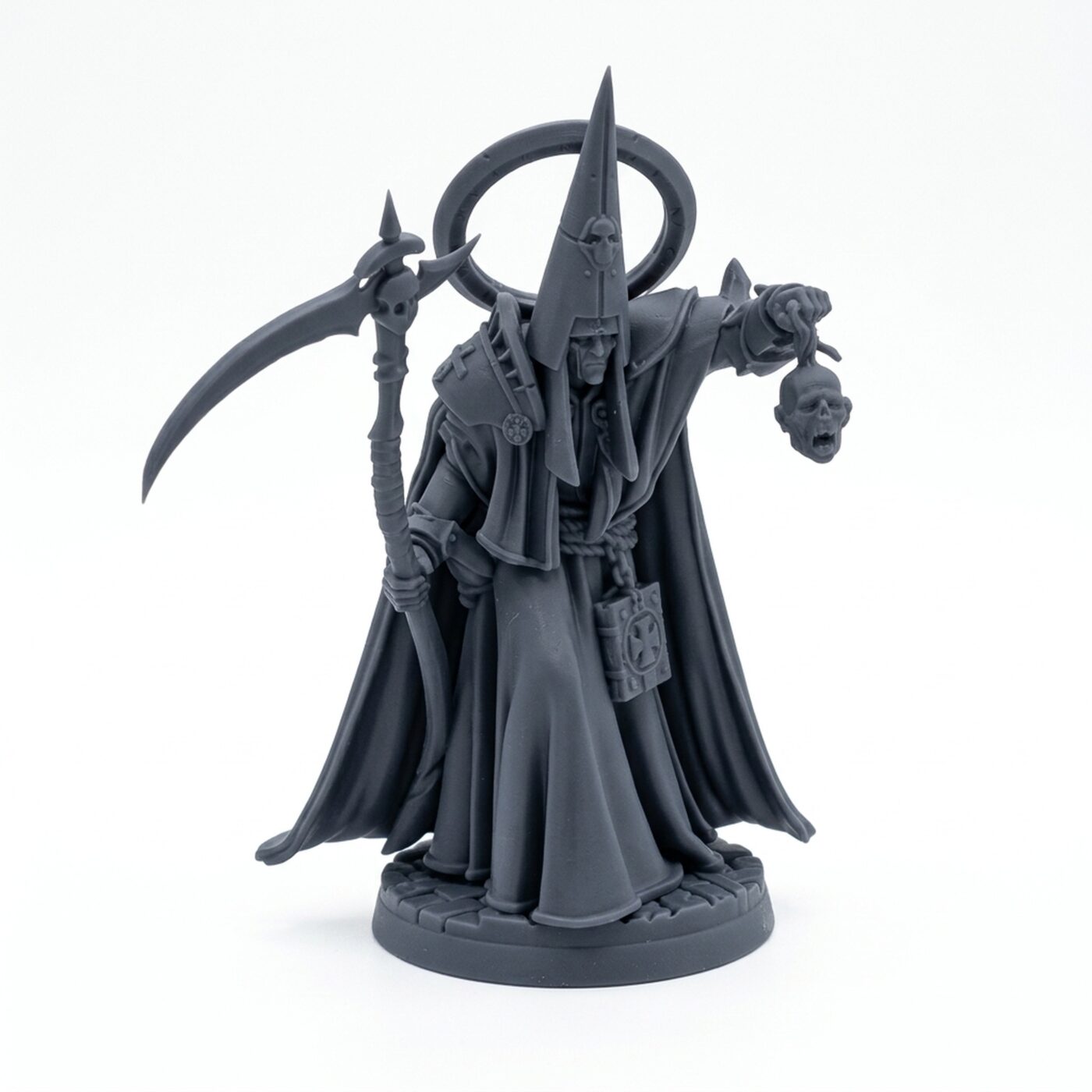 Foulpriest F - Gray Resin 3D Printed Miniature