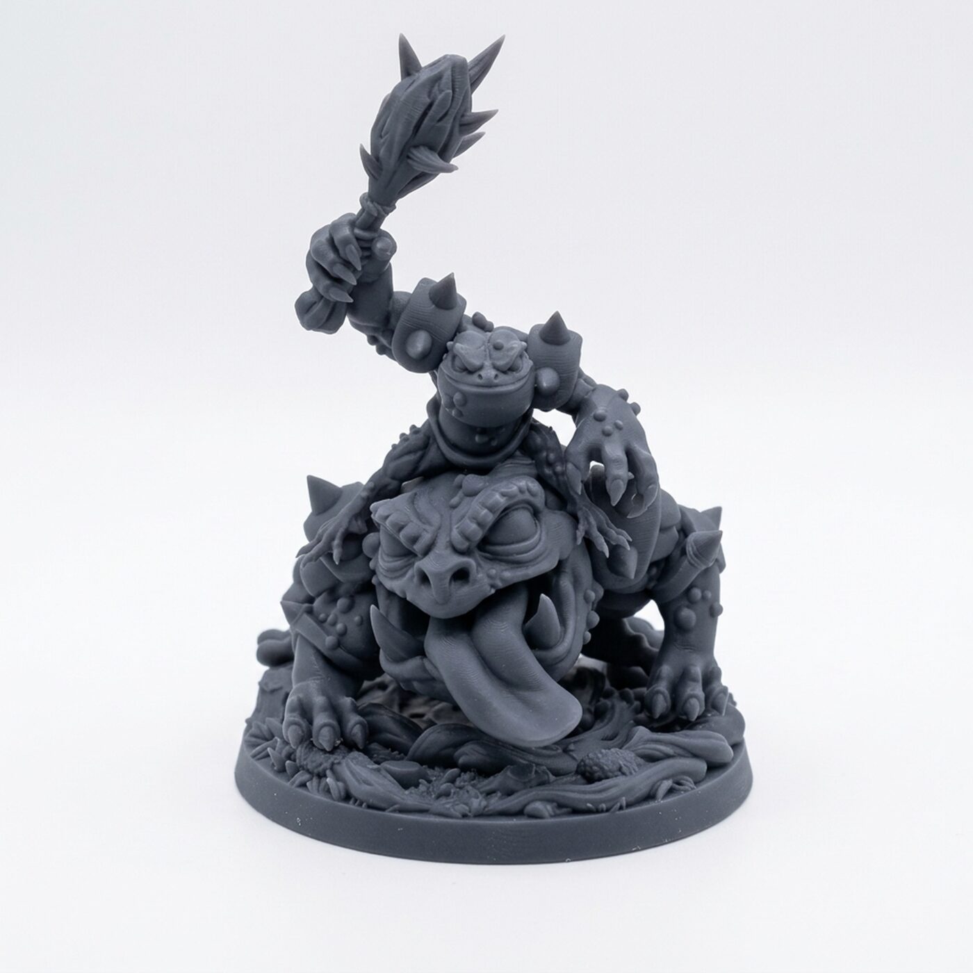 Frogbeast A - Gray Resin 3D Printed Miniature