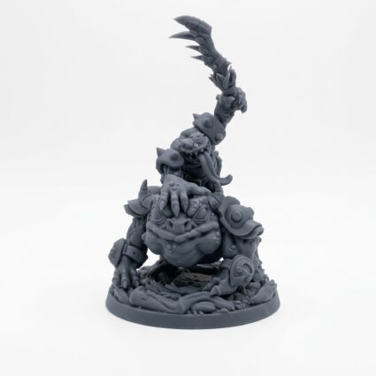 Frogbeast C - Gray Resin 3D Printed Miniature