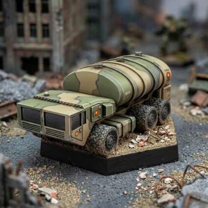 Fuel Truck Painted Mech Miniature