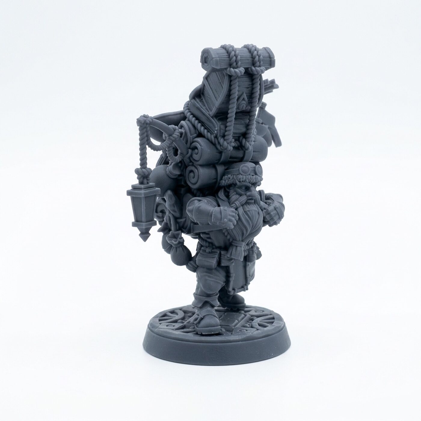 Gadmack Map Explorer - Gray Resin 3D Printed Miniature