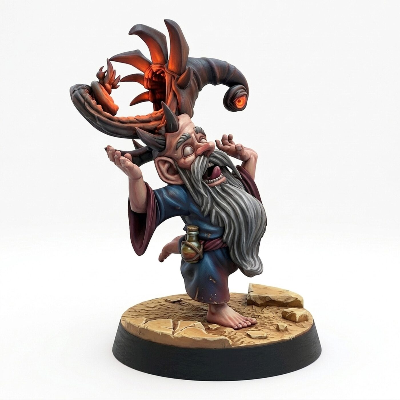 Garden Gnome Mimic - Painted 3D Printed Miniature
