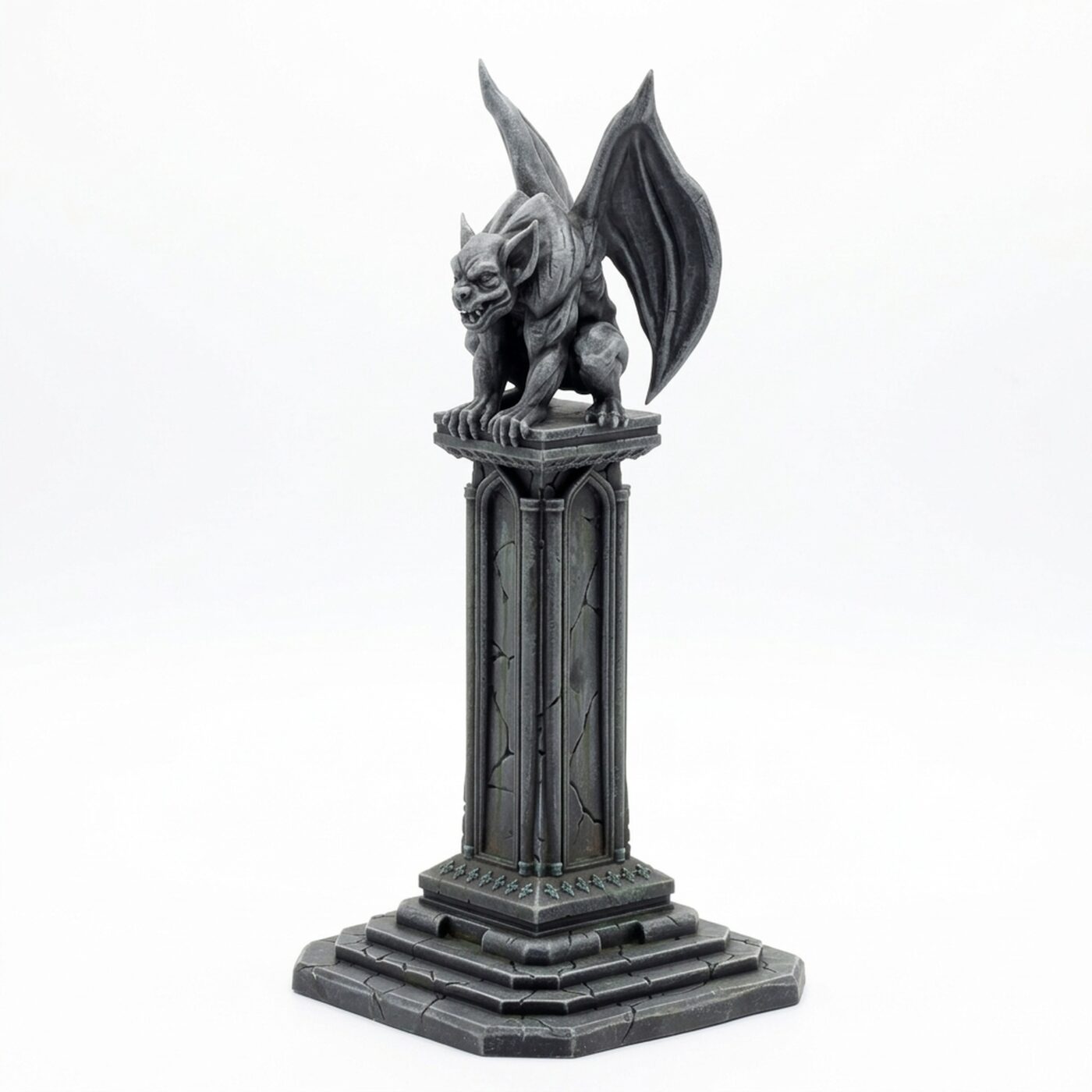 Gargoyle Pillar - Painted 3D Printed Miniature