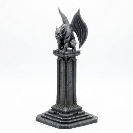 Gargoyle Pillar - Painted 3D Printed Miniature