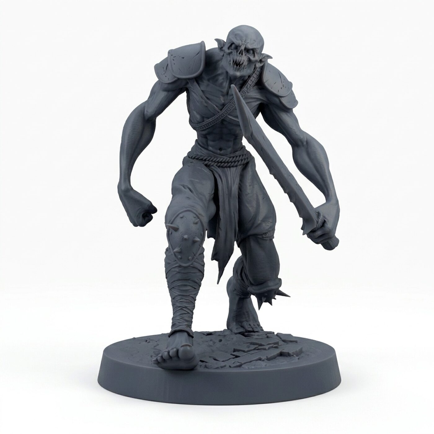 Ghoulravager Walkwonder - Gray Resin 3D Printed Miniature