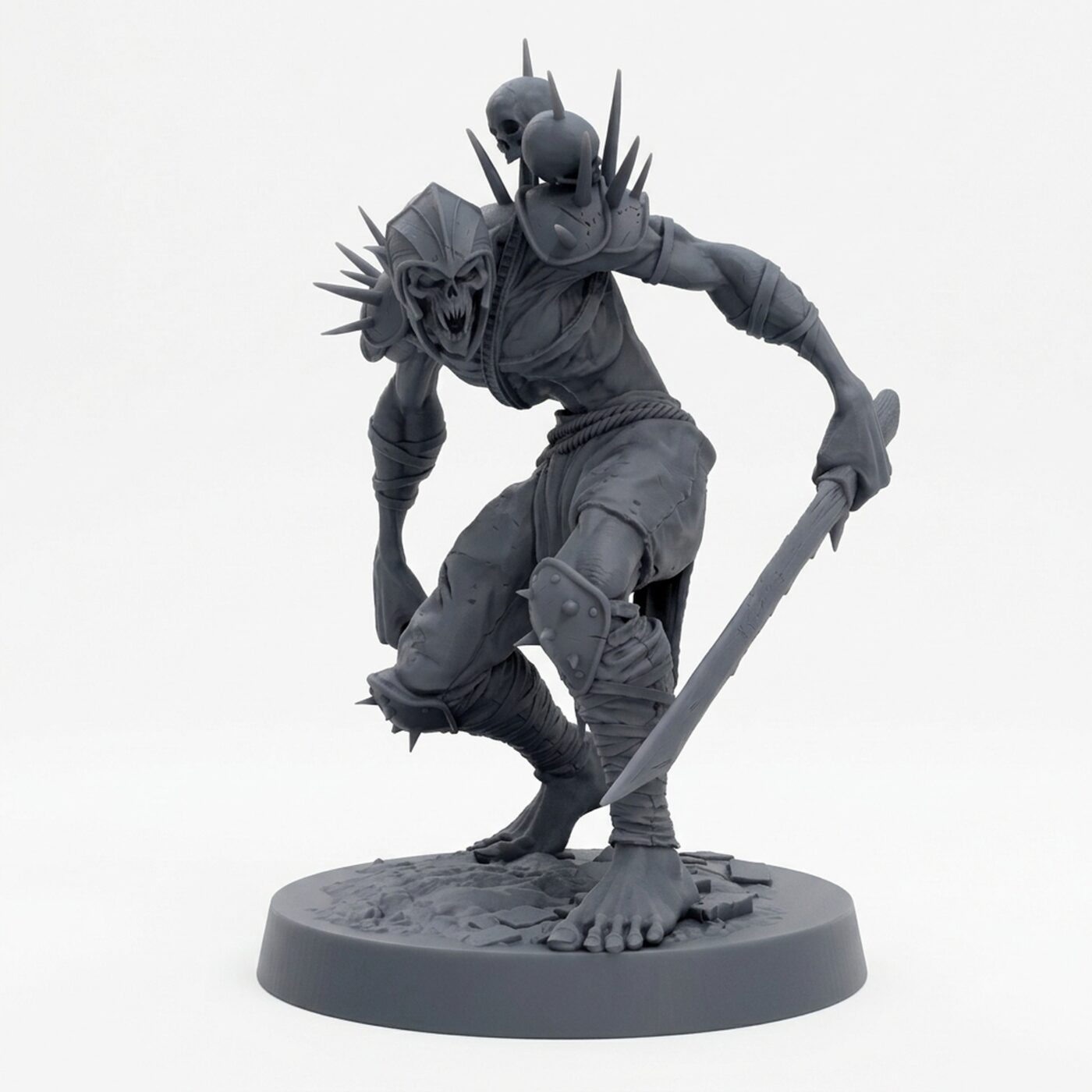 Ghoulravager Whatisthis - Gray Resin 3D Printed Miniature