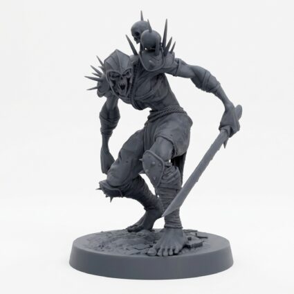 Ghoulravager Whatisthis - Gray Resin 3D Printed Miniature