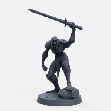 Ghoulravager Winner - Gray Resin 3D Printed Miniature