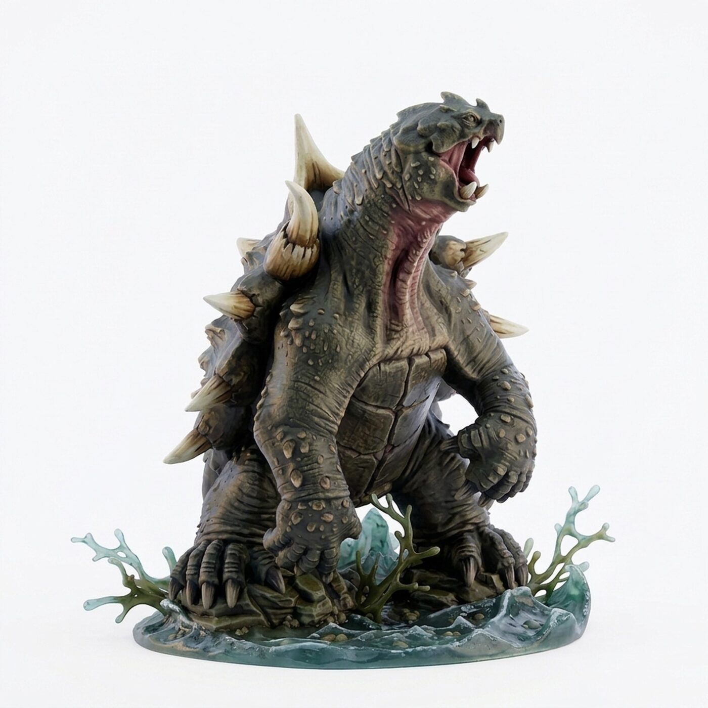 Giant Turtle Complete - Painted 3D Printed Miniature