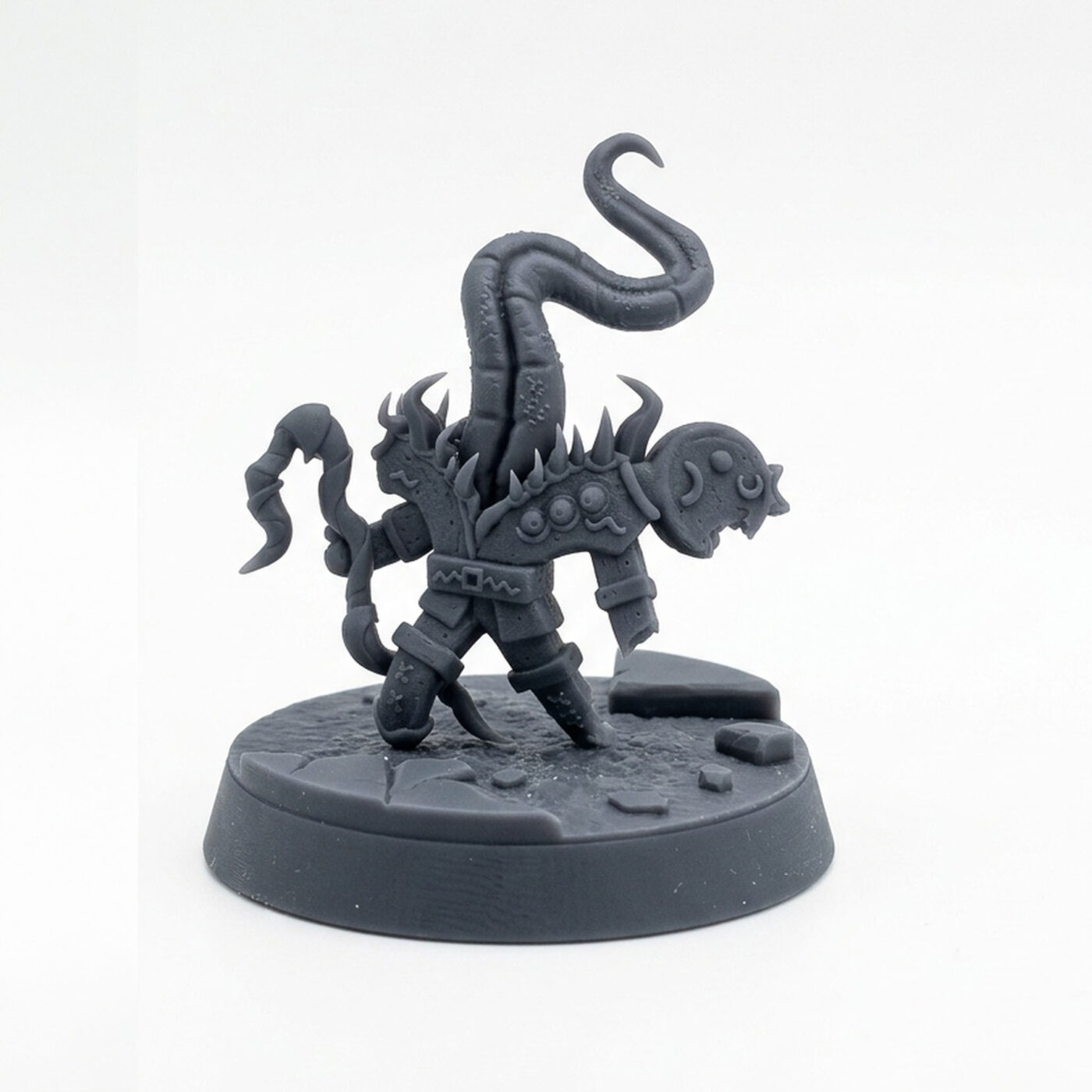 Gingerbread Man Mimic - Gray Resin 3D Printed Miniature