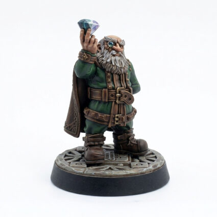 Glander Dwarven Trader - Painted 3D Printed Miniature