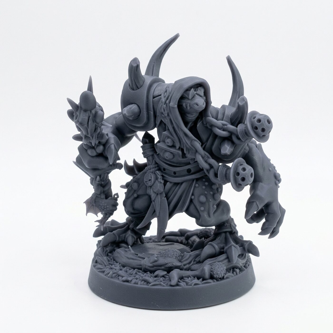 Gloom Chanter A - Gray Resin 3D Printed Miniature