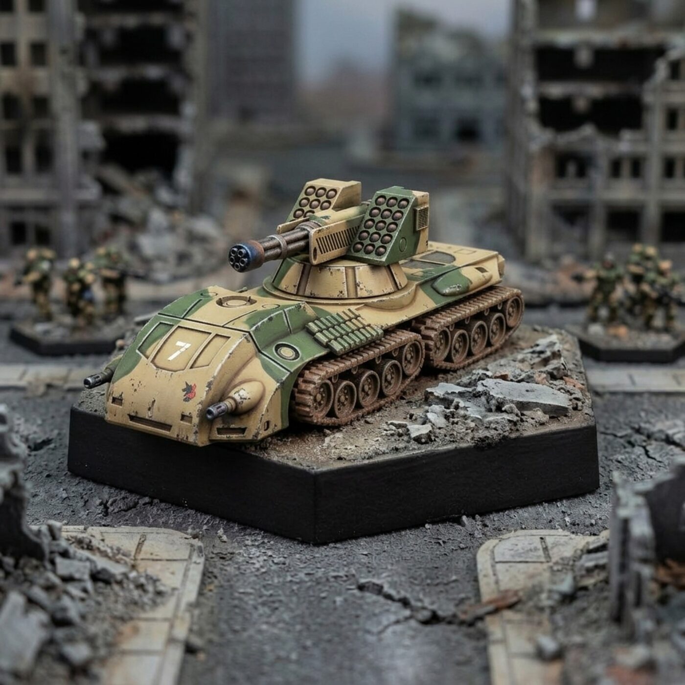 Glory Heavy Fire Support Vehicle - 3D Printed Sci-Fi Miniature Painted Mech Miniature
