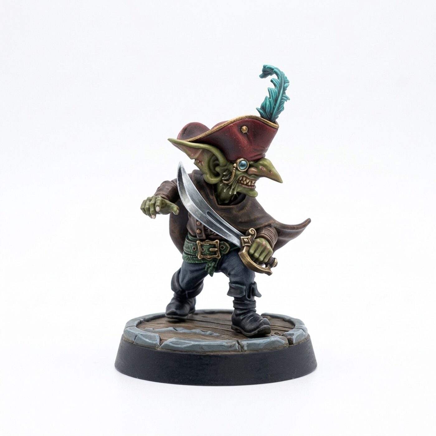 Goblin Captain - Painted 3D Printed Miniature