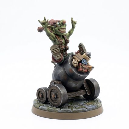 Goblin Firework Cannon - Painted 3D Printed Miniature