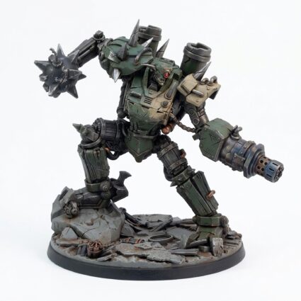 Goblin Meka Pose B Cigar Head - Painted 3D Printed Miniature