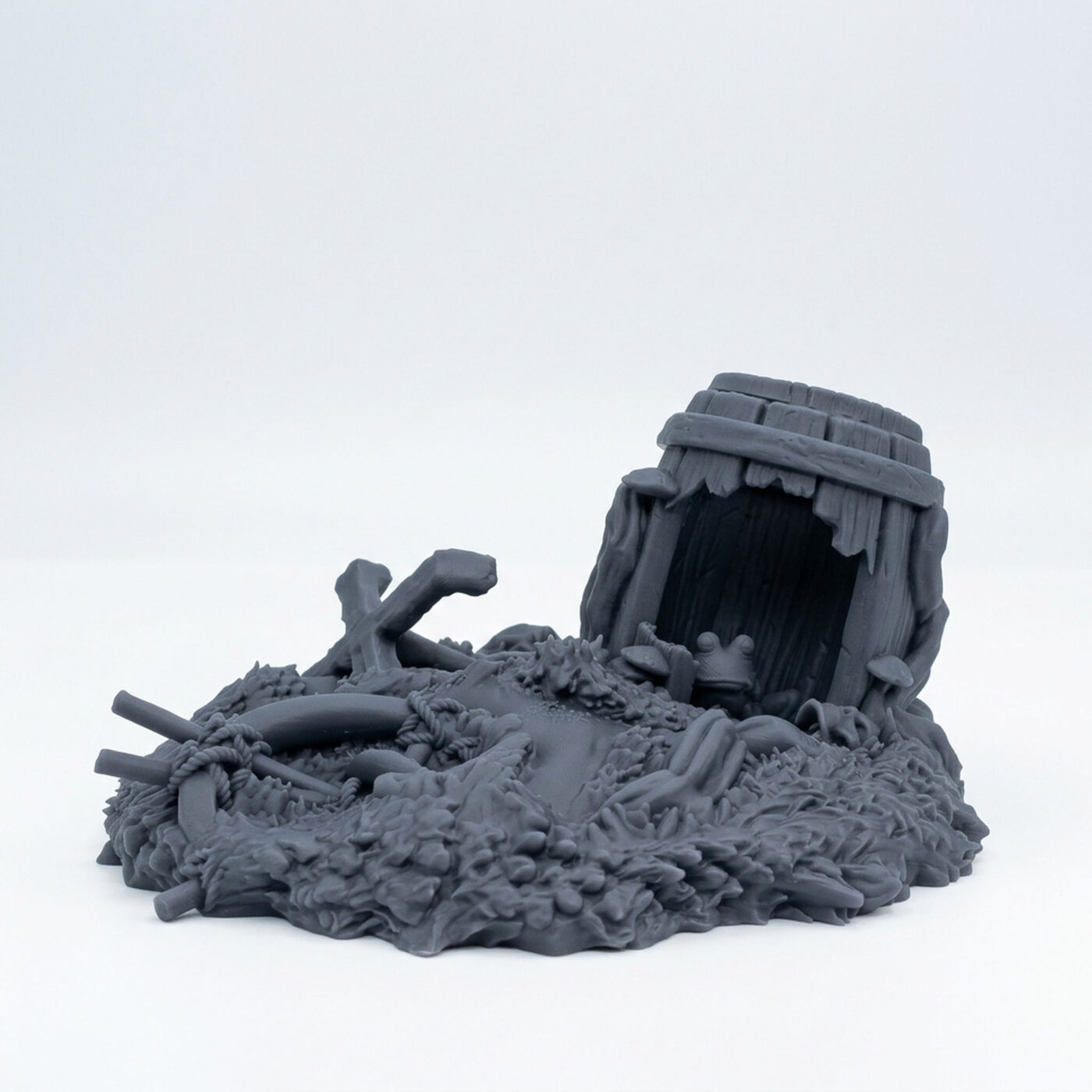 Goblin Terrain - Gray Resin 3D Printed Miniature